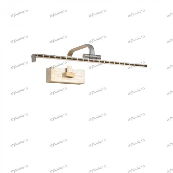 Aplica LED pentru baie argint 45 cm, 3 tipuri de lumina, 30W [3]
