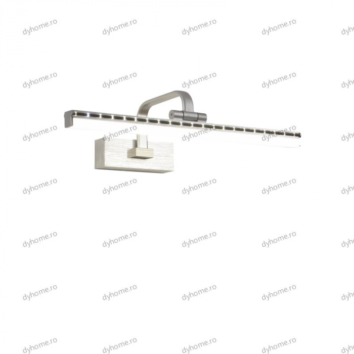 Aplica LED pentru baie argint 45 cm, 3 tipuri de lumina, 30W [4]