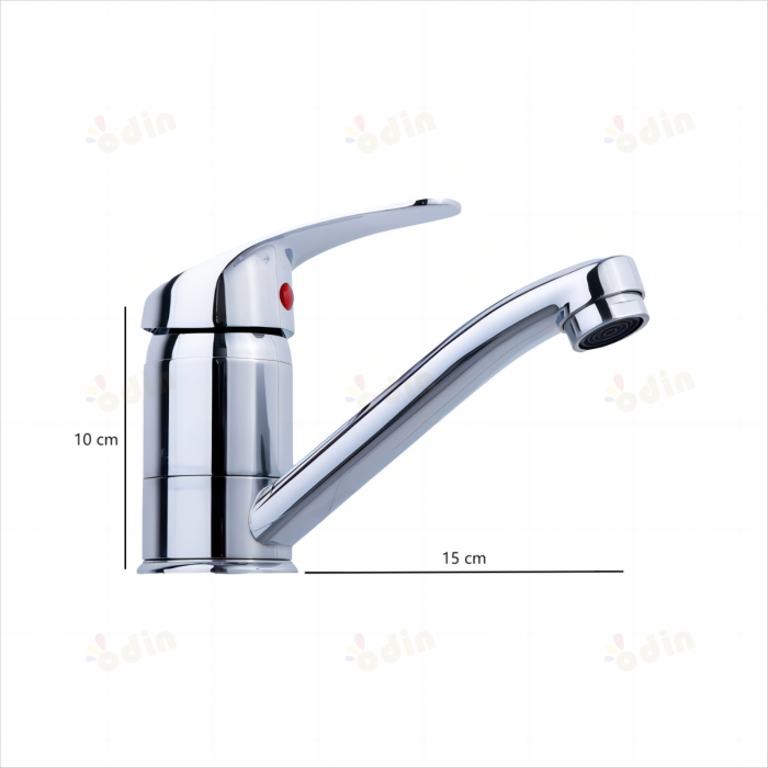 Baterie lavoar monocomanda, pipa lunga 15 cm [6]