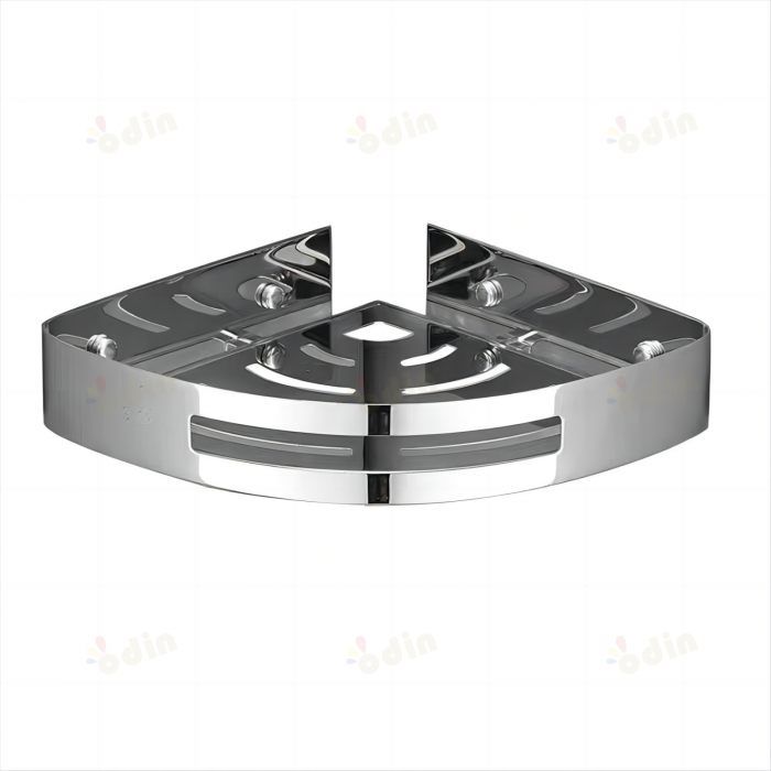 Etajera baie de colt din inox SUS304 cromata [4]