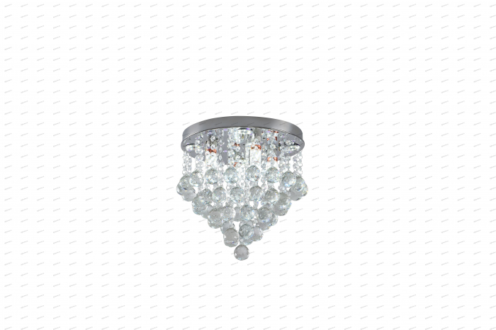Lustra cristal circular design Diametru 350mm transparent cristal,  telecomanda, 4*E14, 4 *3W(SMD-LED) + LED(RGB) [5]