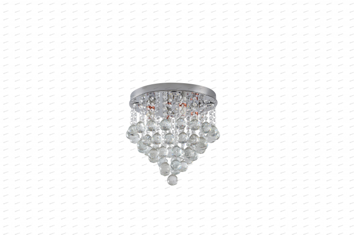 Lustra cristal circular design Diametru 350mm transparent cristal,  telecomanda, 4*E14, 4 *3W(SMD-LED) + LED(RGB) [2]