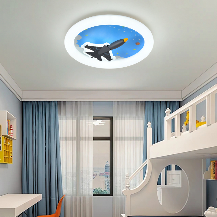 Lustra LED airplane design 2983, telecomanda, dimabila, 130W [3]