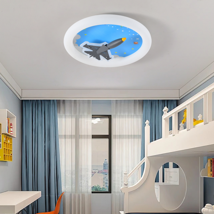 Lustra LED airplane design 2983, telecomanda, dimabila, 130W [4]
