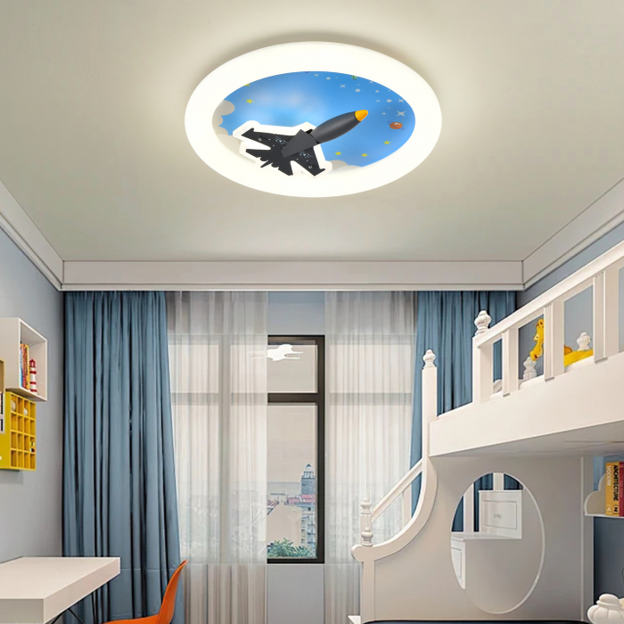 Lustra LED airplane design 2983, telecomanda, dimabila, 130W [1]