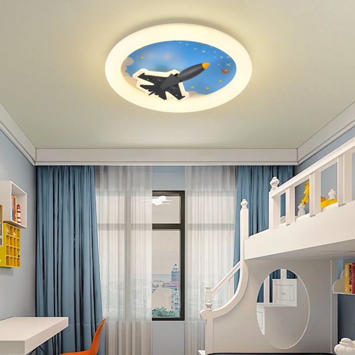Lustra LED airplane design 2983, telecomanda, dimabila, 130W [2]