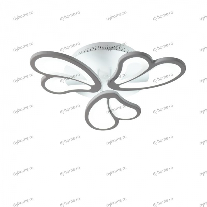 Lustra LED butterfly design alb cu telecomanda, intensitate reglabila,72W [5]