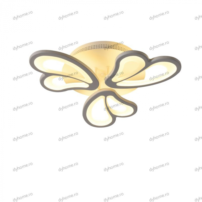 Lustra LED butterfly design alb cu telecomanda, intensitate reglabila,72W [3]