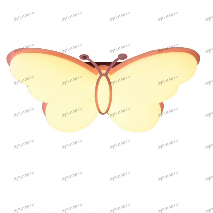 Lustra LED butterfly, telecomanda, dimabila, 120W [4]