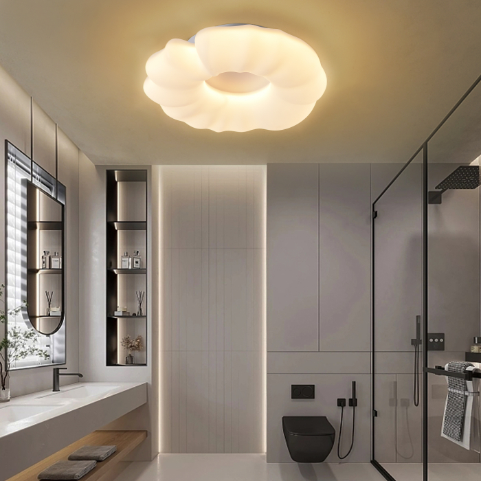 Lustra LED circular design Alb 1743, dimabila, Diametru 300 mm, 48 W [3]