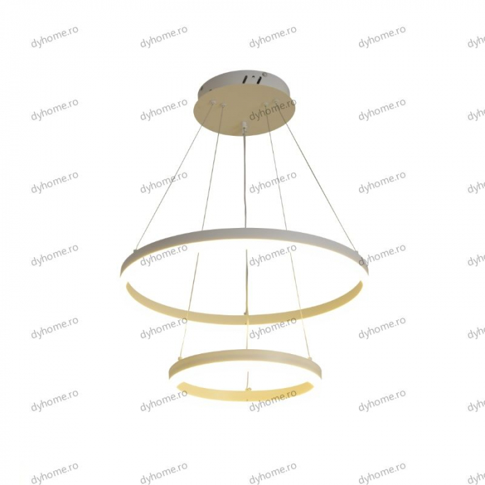 Lustra LED circular design alb cu telecomanda, dimabila, 102W [4]