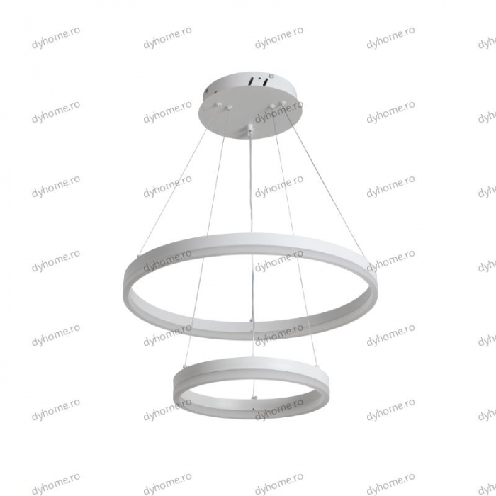 Lustra LED circular design alb cu telecomanda, dimabila, 102W [2]