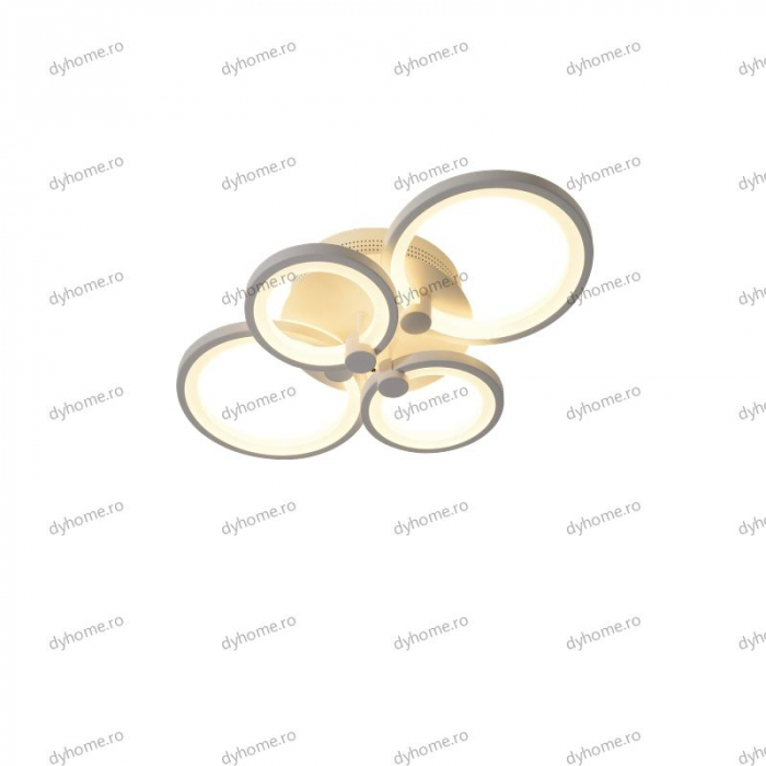 Lustra LED circular design alb cu telecomanda, dimabila, 112W [3]