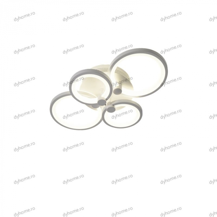 Lustra LED circular design alb cu telecomanda, dimabila, 112W [4]