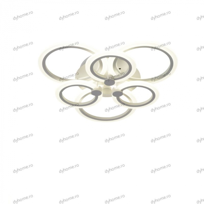 Lustra LED circular design alb cu telecomanda, dimabila, 120W [4]