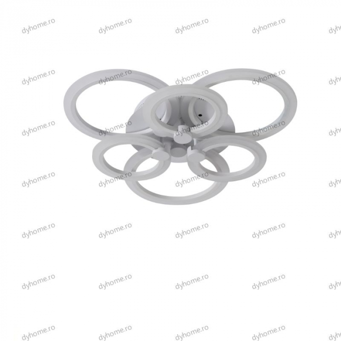 Lustra LED circular design alb cu telecomanda, dimabila, 120W [2]