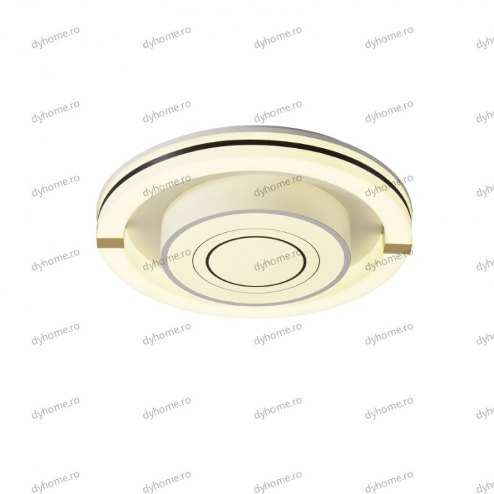 Lustra LED circular design alb cu telecomanda, dimabila, 124W [4]