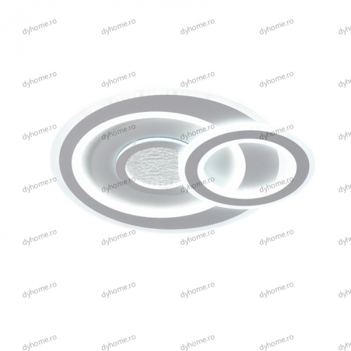 Lustra LED circular design alb cu telecomanda, dimabila, 146W [5]