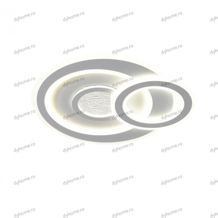Lustra LED circular design alb cu telecomanda, dimabila, 146W [4]