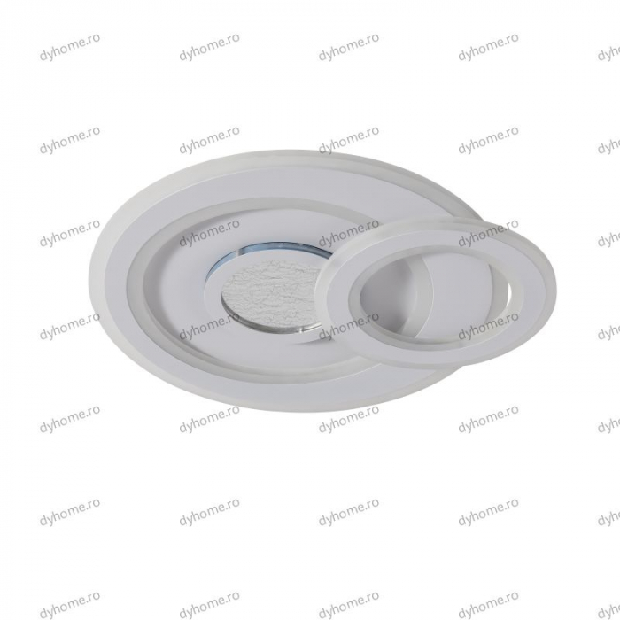 Lustra LED circular design alb cu telecomanda, dimabila, 146W [2]