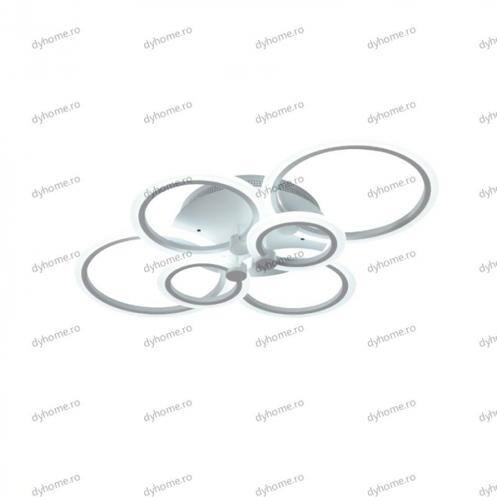 Lustra LED circular design alb cu telecomanda, dimabila, 148W [4]