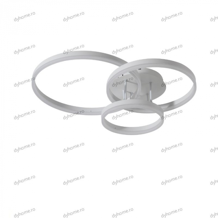 Lustra LED circular design alb cu telecomanda, dimabila, 154W [5]