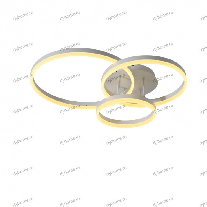 Lustra LED circular design alb cu telecomanda, dimabila, 154W [4]