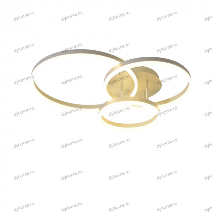 Lustra LED circular design alb cu telecomanda, dimabila, 154W [3]