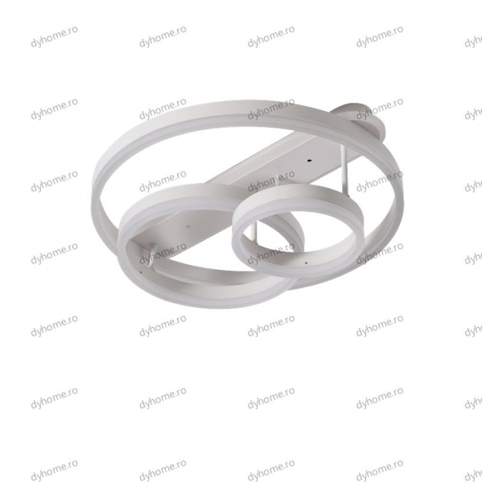 Lustra LED circular design alb cu telecomanda, dimabila, 174W [2]