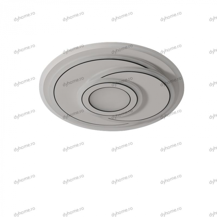 Lustra LED circular design alb cu telecomanda, dimabila, 174W [2]