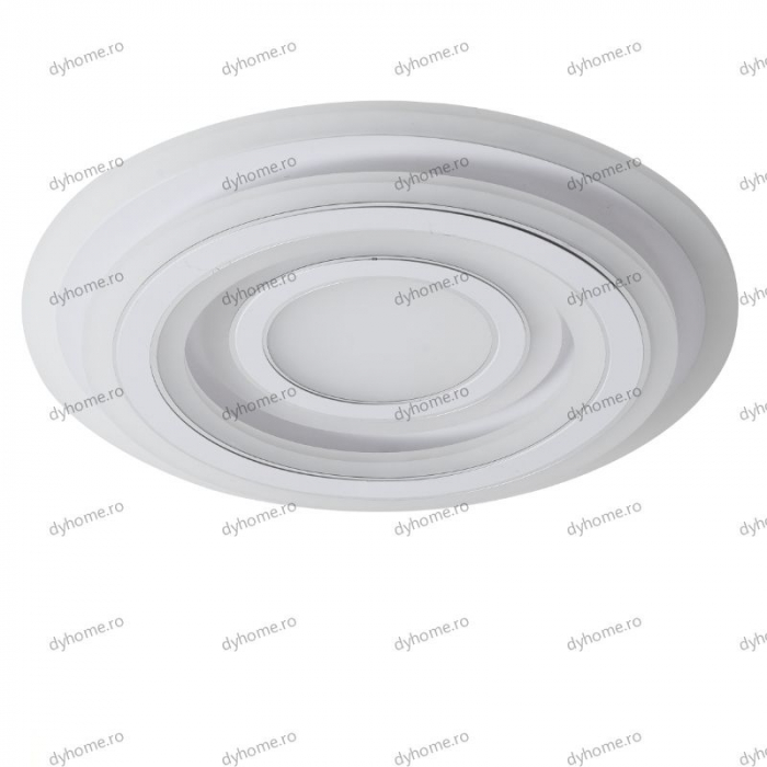 Lustra LED circular design alb cu telecomanda, dimabila, 200W [4]
