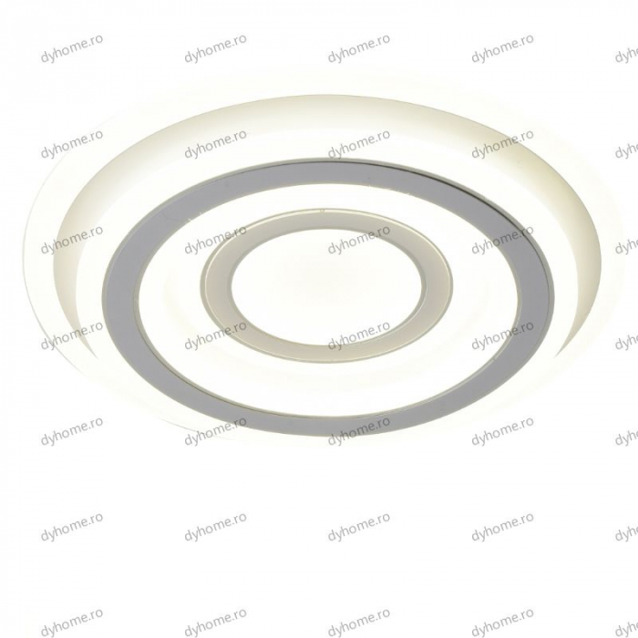 Lustra LED circular design alb cu telecomanda, dimabila, 200W [1]