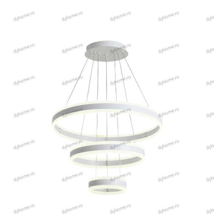 Lustra LED circular design alb cu telecomanda, dimabila, 328W [4]