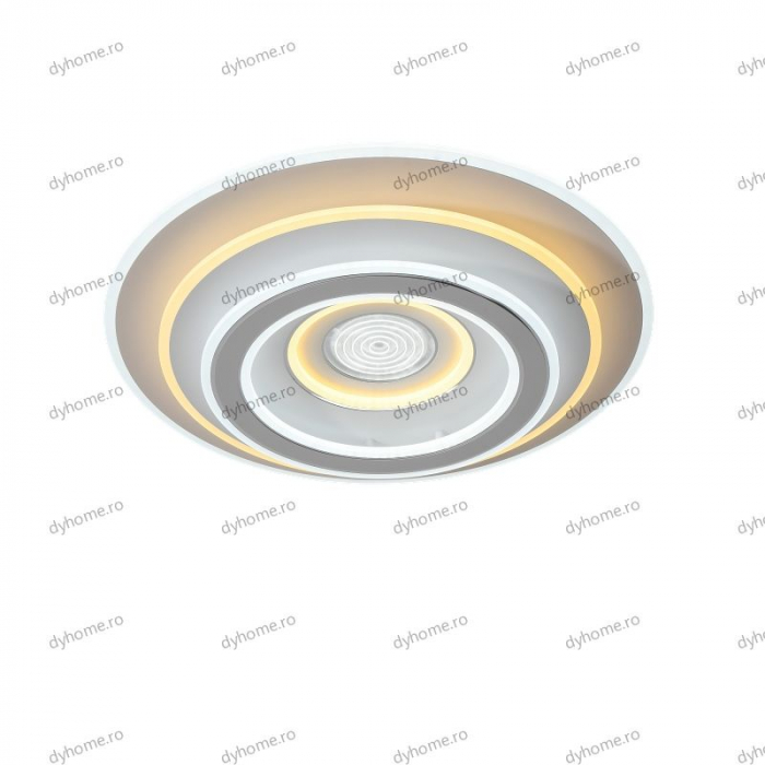 Lustra LED circular design alb cu telecomanda, dimabila, 254W [5]