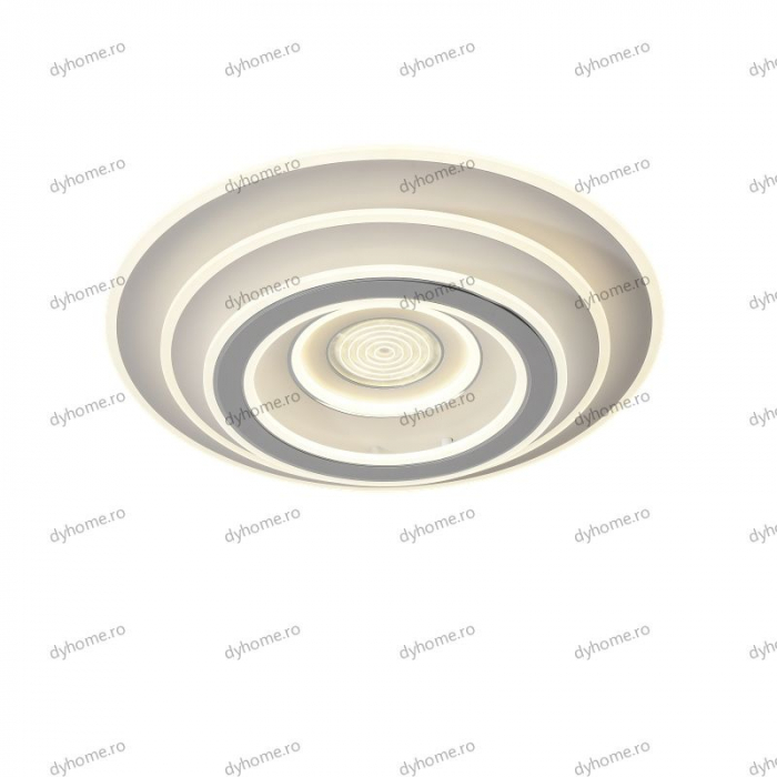 Lustra LED circular design alb cu telecomanda, dimabila, 254W [4]