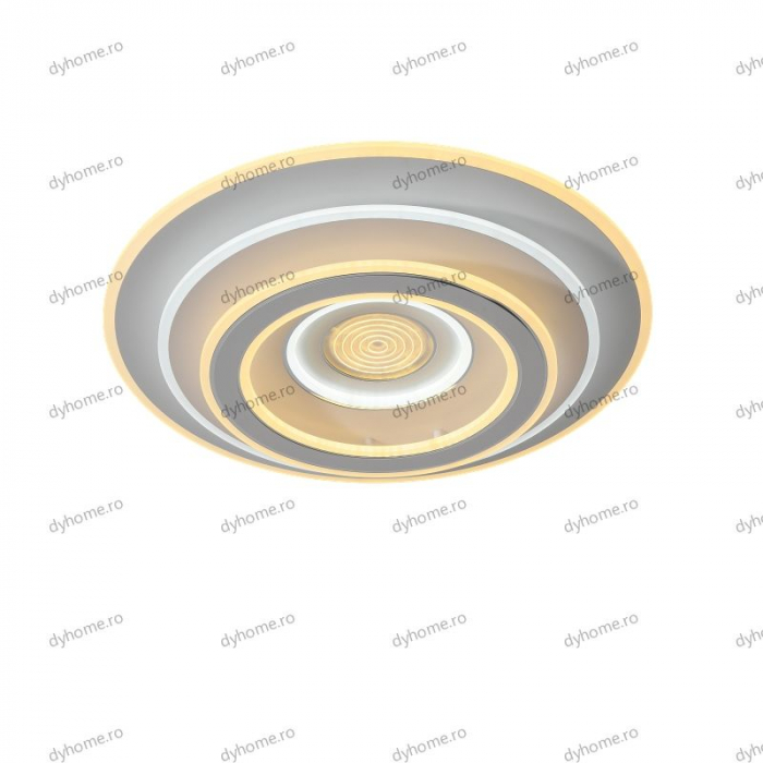 Lustra LED circular design alb cu telecomanda, dimabila, 254W [3]