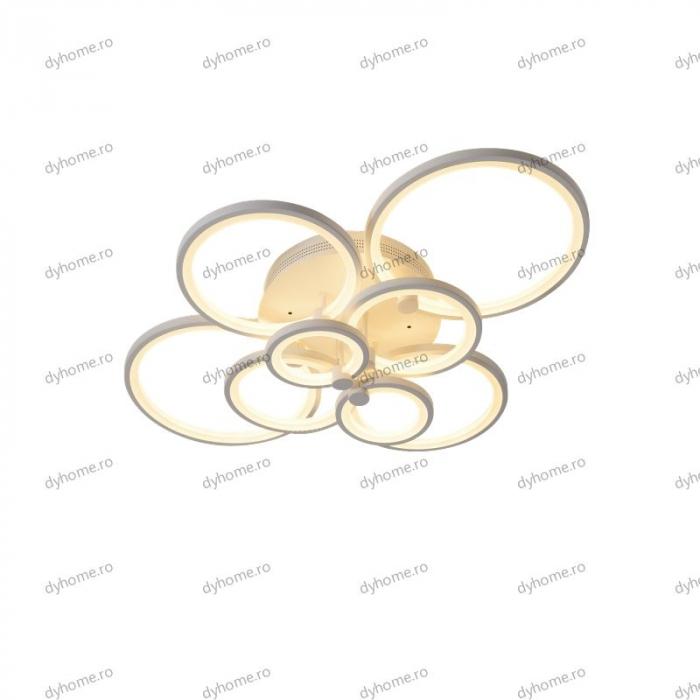 Lustra LED circular design alb cu telecomanda, dimabila, 212W [3]