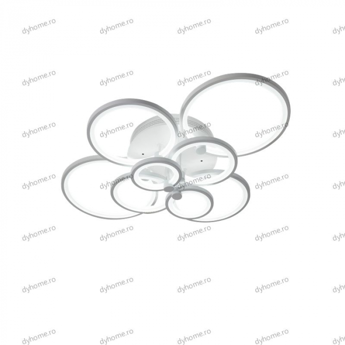 Lustra LED circular design alb cu telecomanda, dimabila, 212W [5]