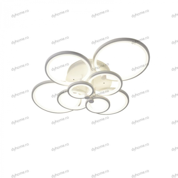 Lustra LED circular design alb cu telecomanda, dimabila, 212W [4]
