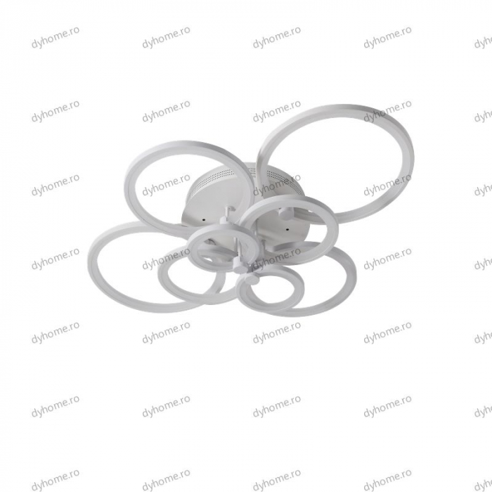 Lustra LED circular design alb cu telecomanda, dimabila, 212W [2]