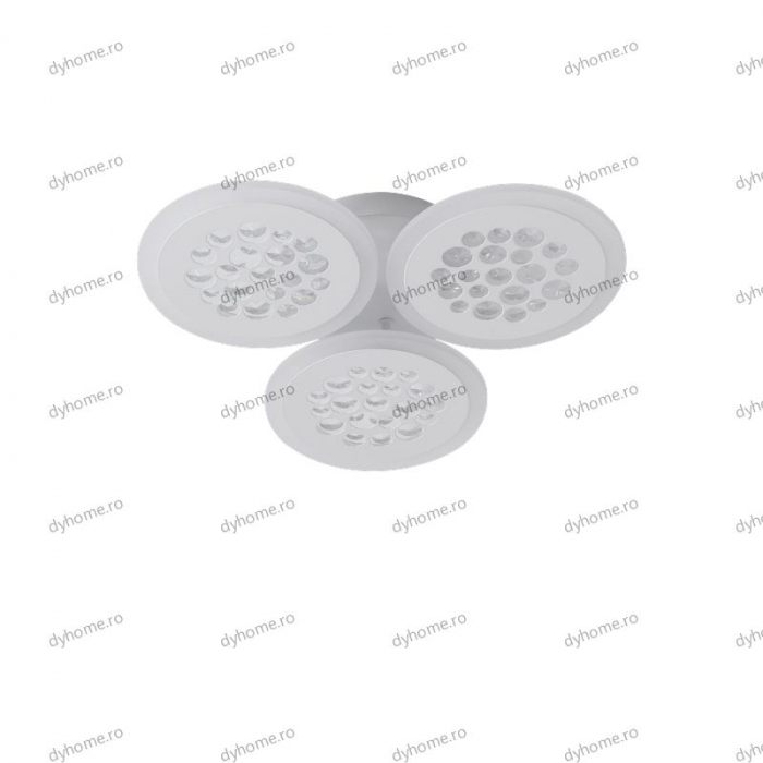 Lustra LED circular design alb cu telecomanda, dimabila, 54W [2]