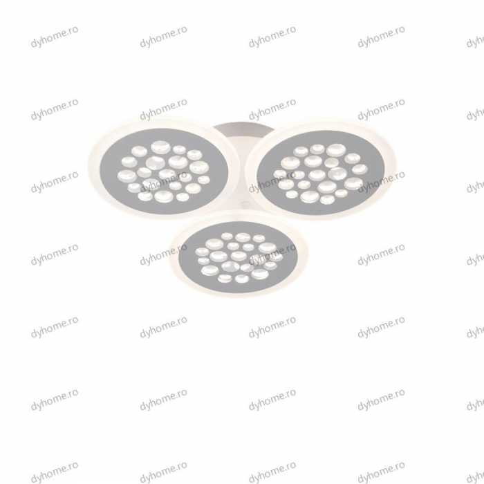 Lustra LED circular design alb cu telecomanda, dimabila, 54W [4]
