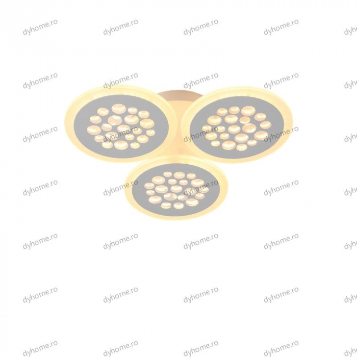 Lustra LED circular design alb cu telecomanda, dimabila, 54W [3]