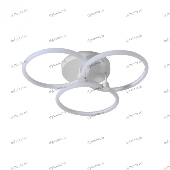 Lustra LED circular design alb cu telecomanda, dimabila, 96W [2]