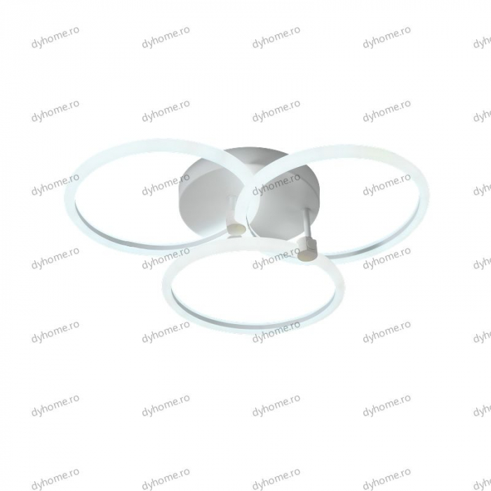 Lustra LED circular design alb cu telecomanda, dimabila, 96W [5]