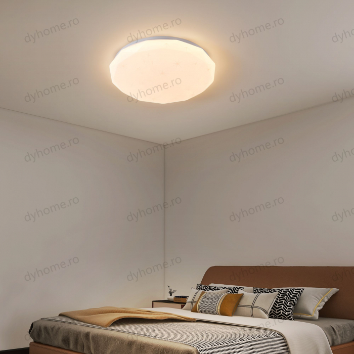 Lustra LED circular design Alb, Diametru 400 mm, 72W [3]