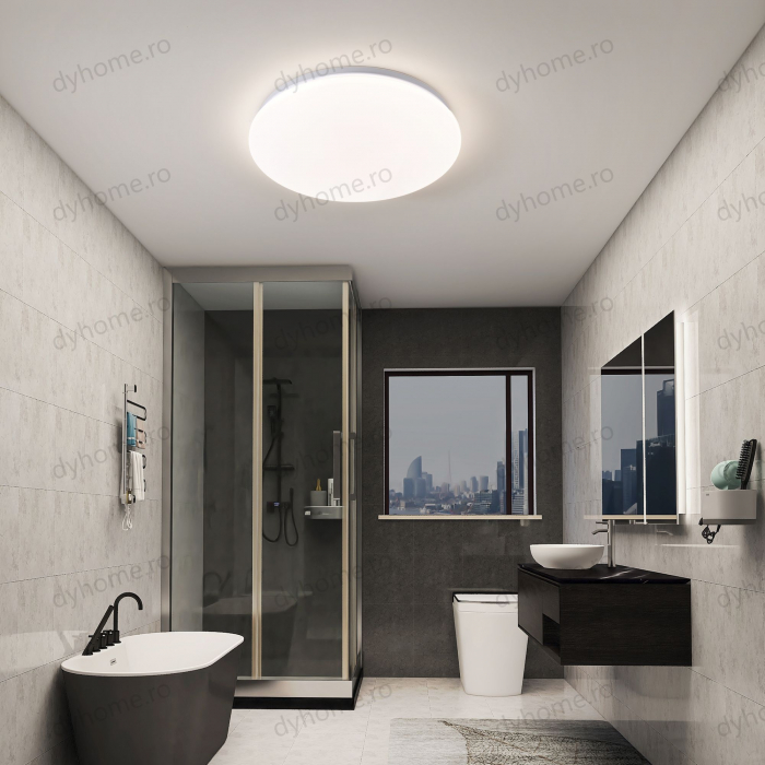 Lustra LED circular design Alb, Diametru 400 mm, 72W [2]