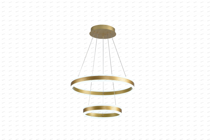 Lustra LED circular design auriu cu telecomanda, dimabila, 204W [5]