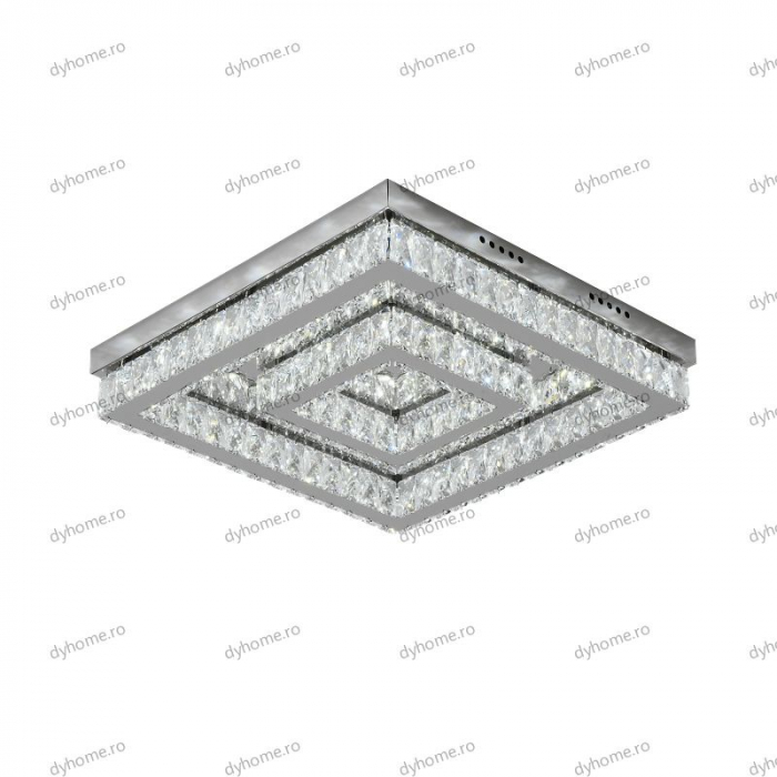 Lustra LED cristal patart design cu telecomanda, dimabila, 112W [5]