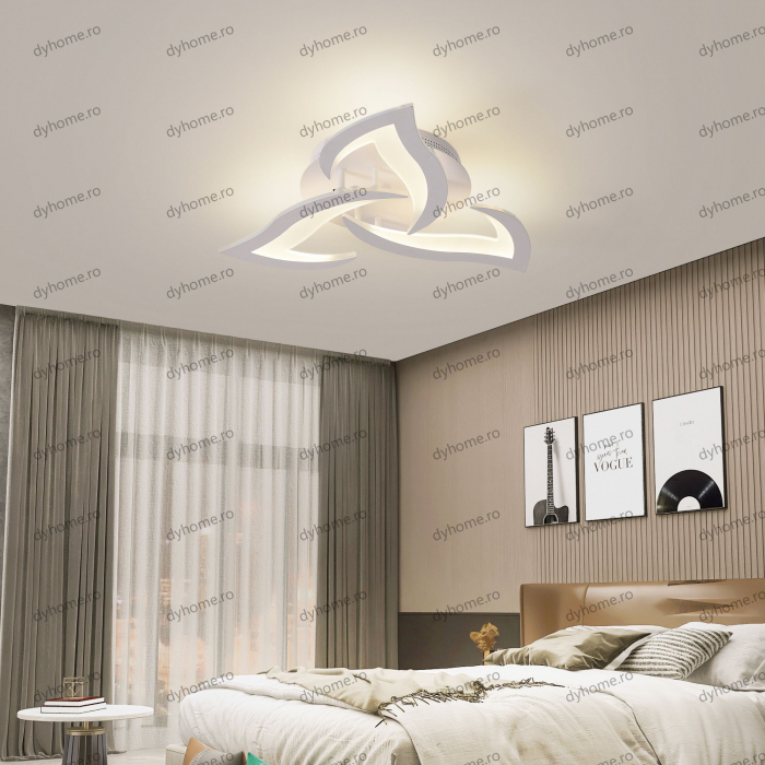 Lustra LED design alb cu telecomanda, dimabila, 54W [3]